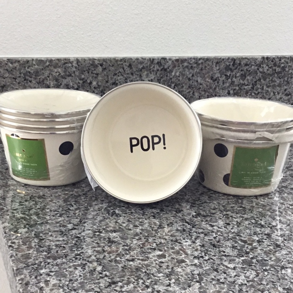 - Kate Spade New York Black Polka Dot Bowls Set. All in good taste bowls s… - Picture 3 of 6